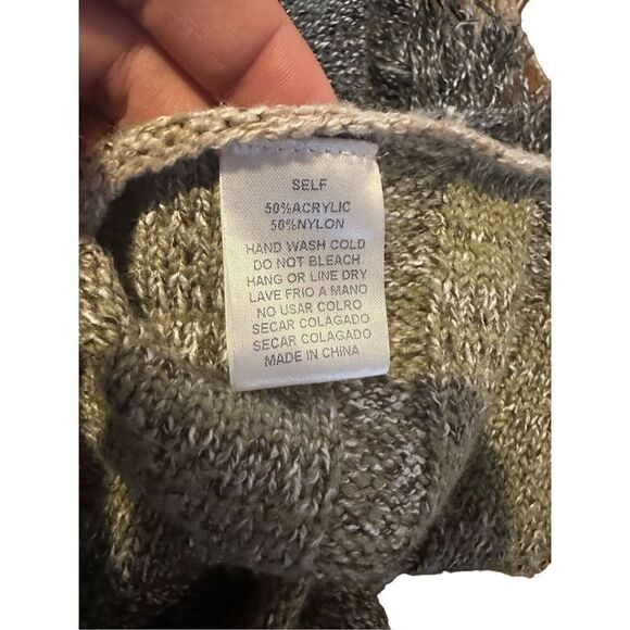 Kye Mi Women Gray Blue Sweater Kimono Cardigan oversized size Small - Picture 8 of 10